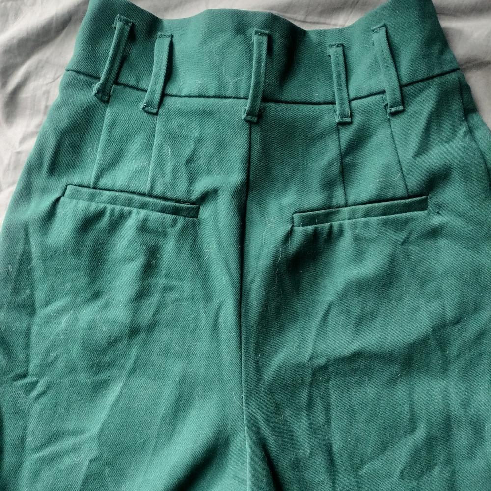Zara High Rise Green Dress Pants - Picture 5 of 5